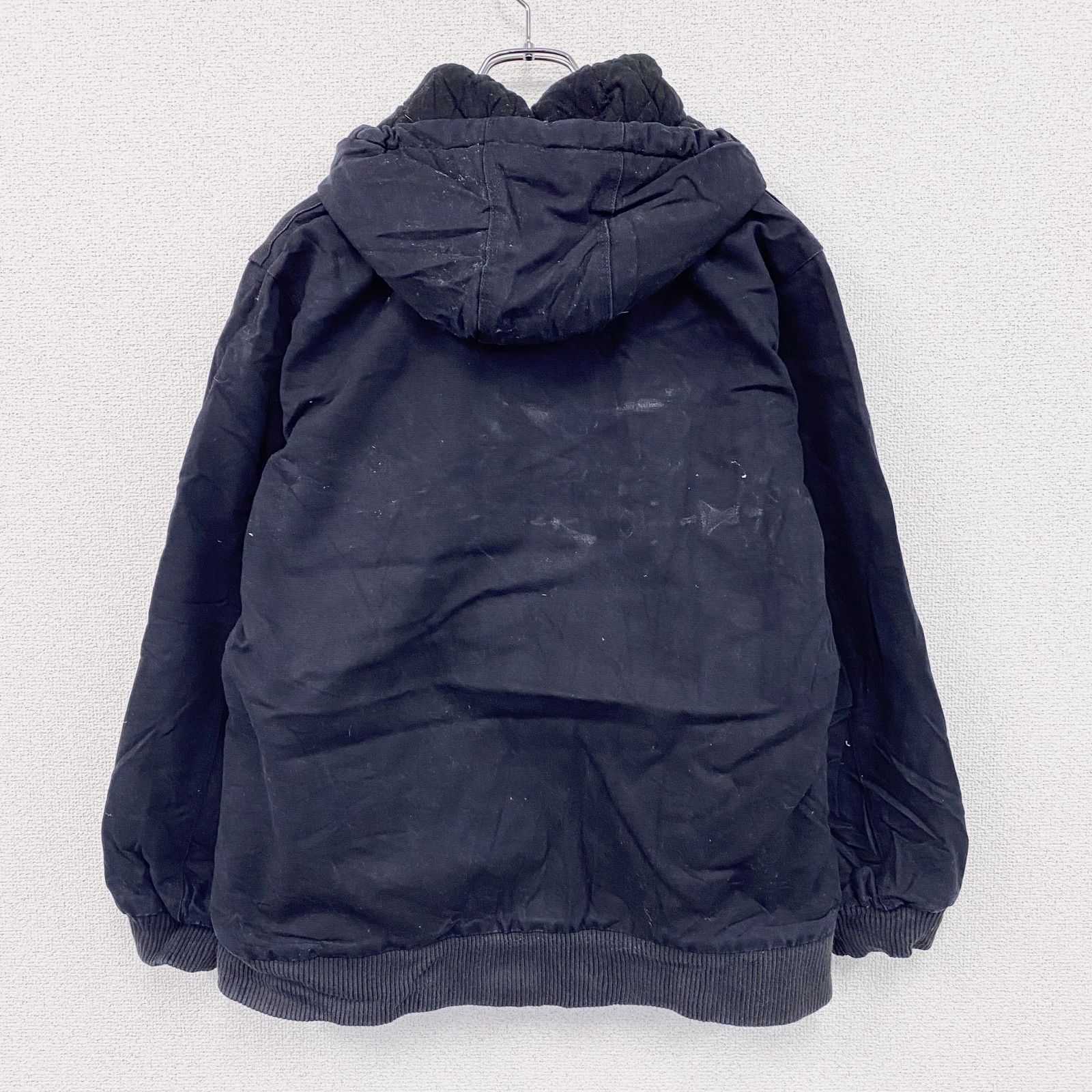 古着 Carhartt カーハート アクティブジャケット ダックパーカー ヴィンテージ 黒 ブラック XLサイズ