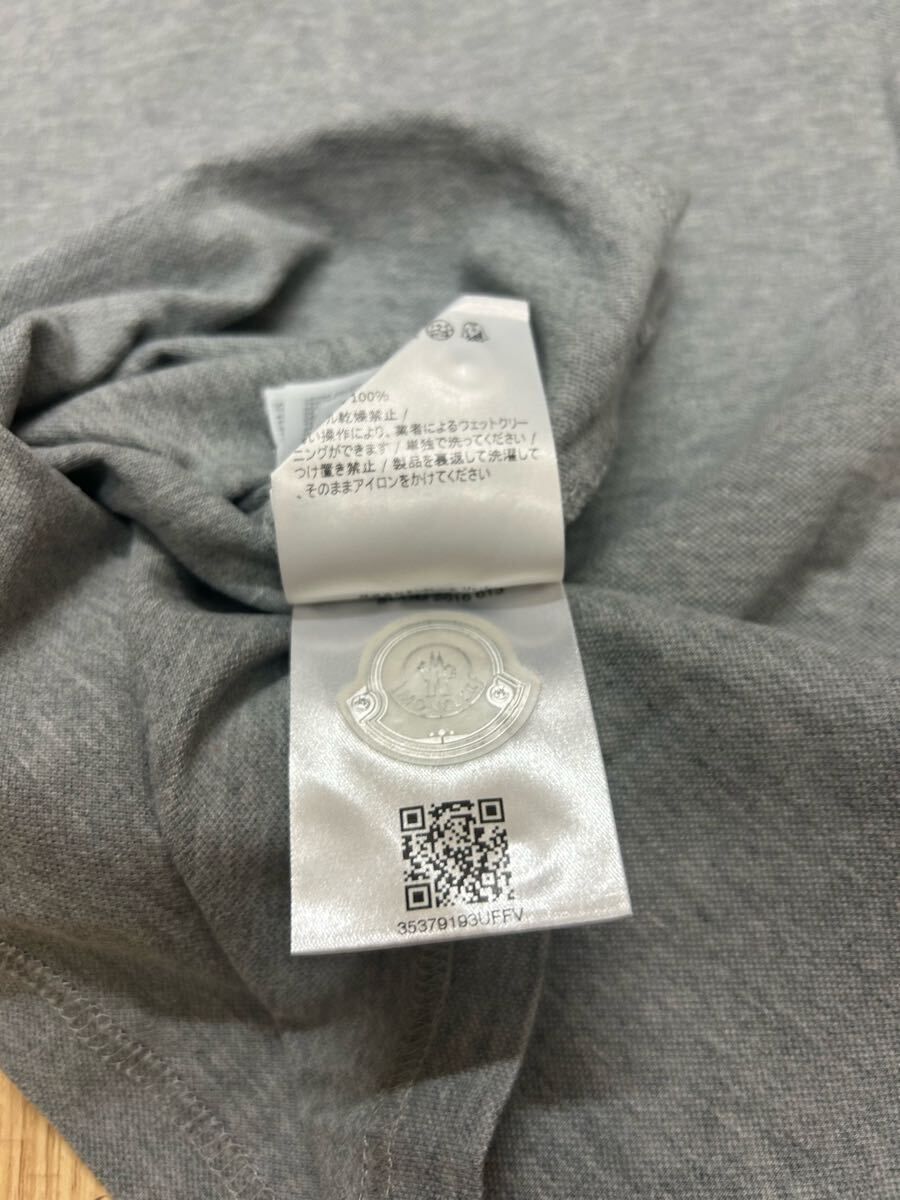 モンクレール半袖ポロシャツグレーM