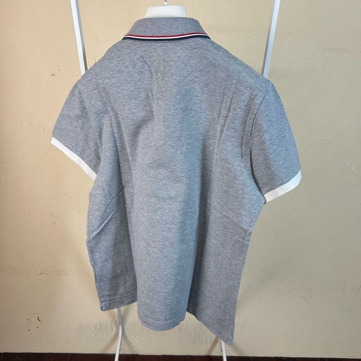 MONCLER モンクレール半袖ポロシャツグレーM