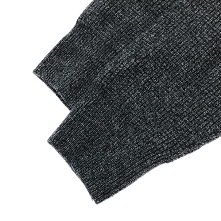  FRAMeWORK フレームワーク ④ ワッフルハーフジッププルオーバー レディース グレー トレーナー スウェット トップス