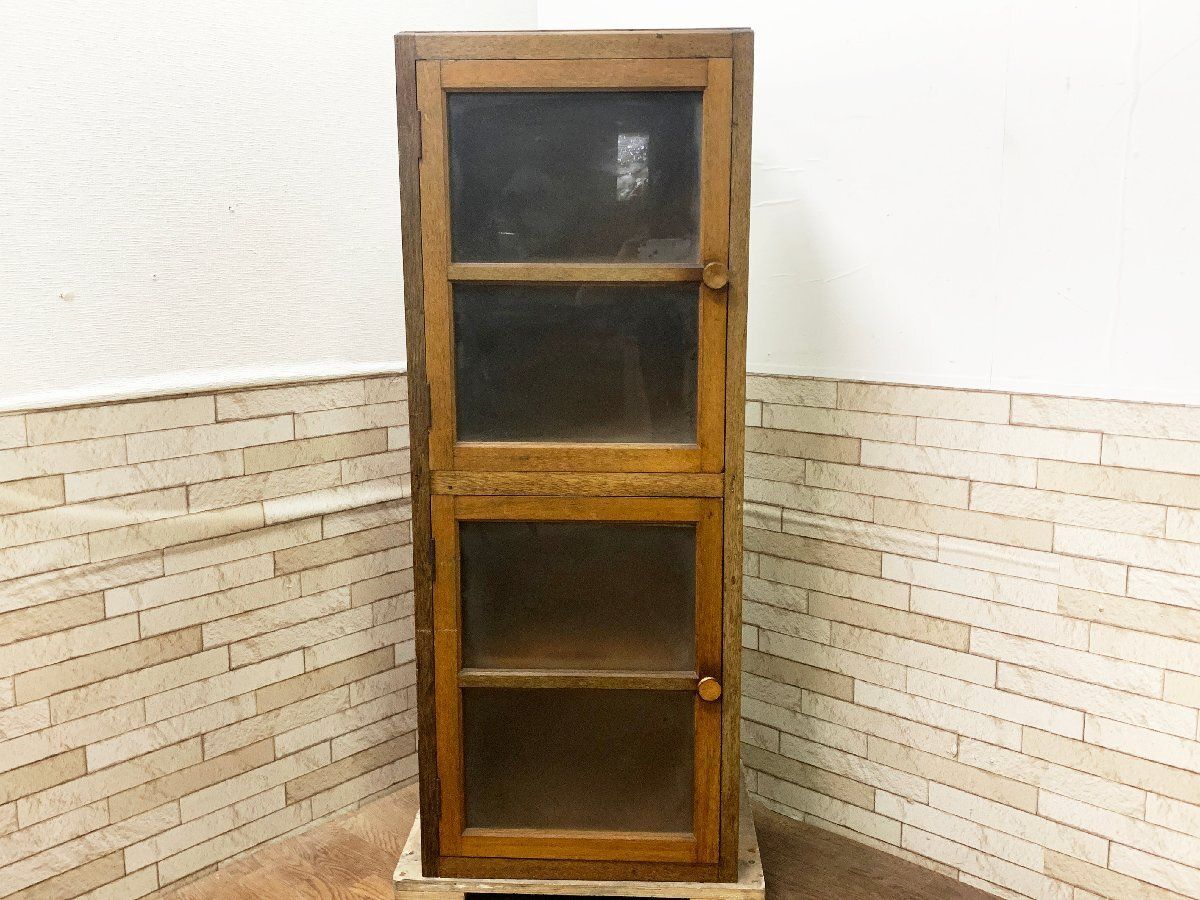 ◇昭和 ヴィンテージ 収納棚 キャビネット 木製 古家具 古い戸棚