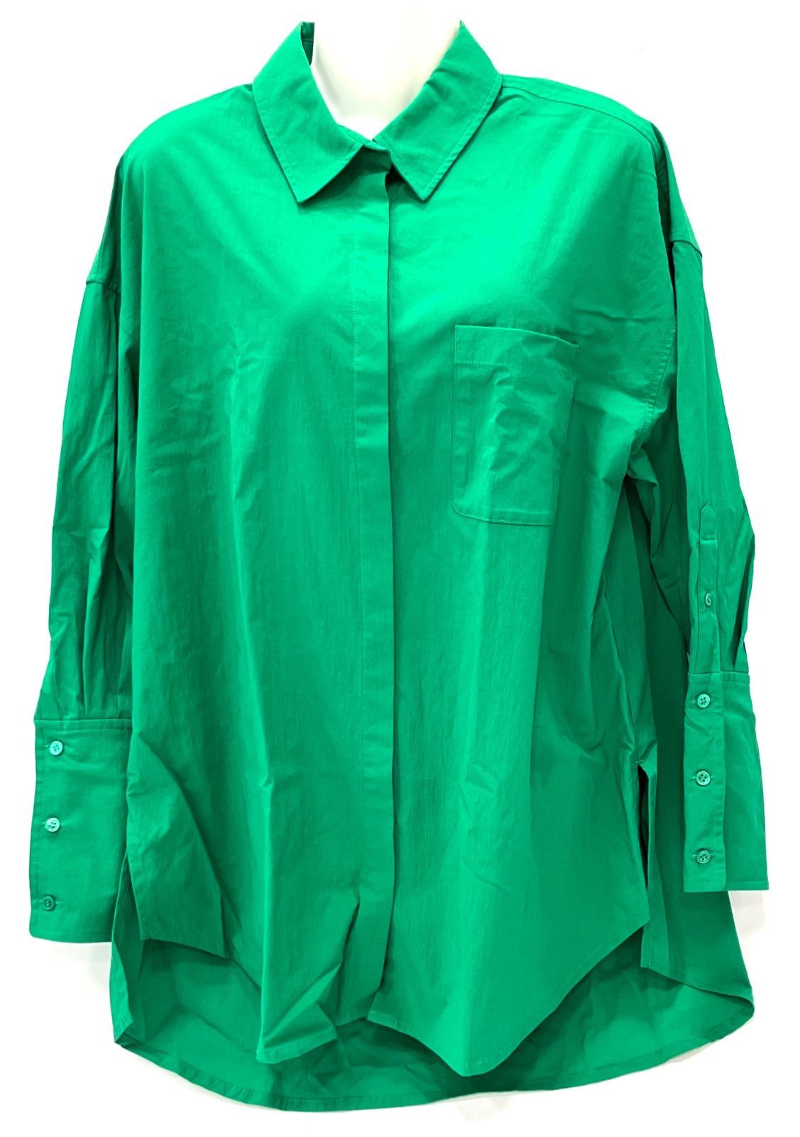 ETRE TOKYO タイプライターB0X長袖シャツ グリーン