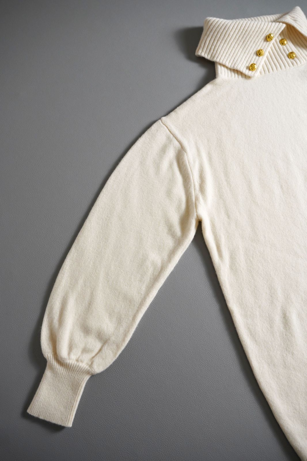  756 t 24 SS allureville アルアバイル ピュアウール チュニック 2 M オフホワイト 長袖 チュニック