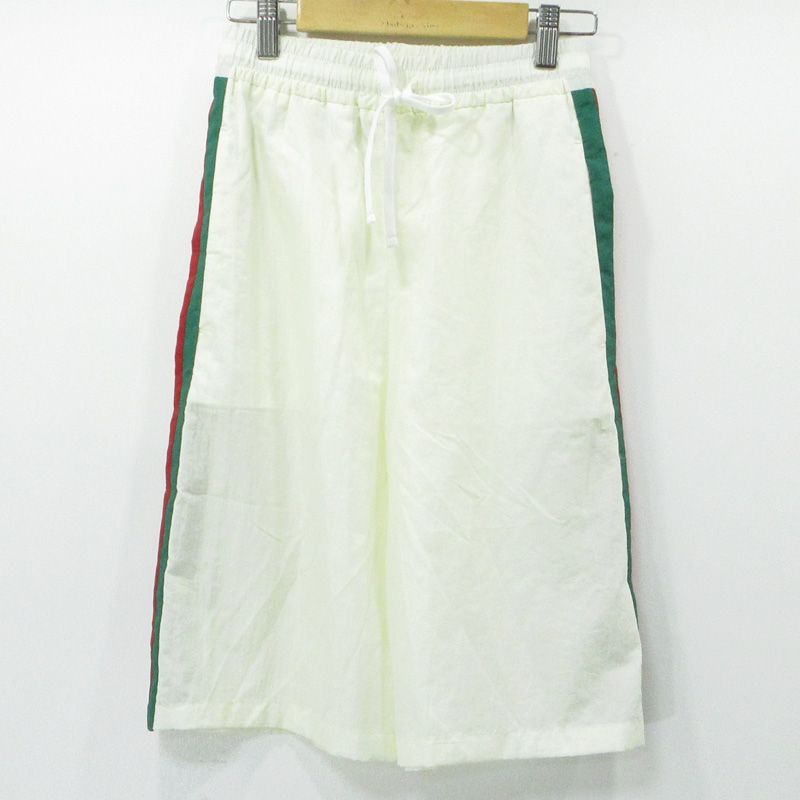 GUCCI グッチ BERMUDA Technical Nylon shorts テクニカルナイロンショーツ シェリーラインハーフパンツ ショートパンツ 678653 XJDYH ホワイト系 アイボリー サイズ XXXS 135