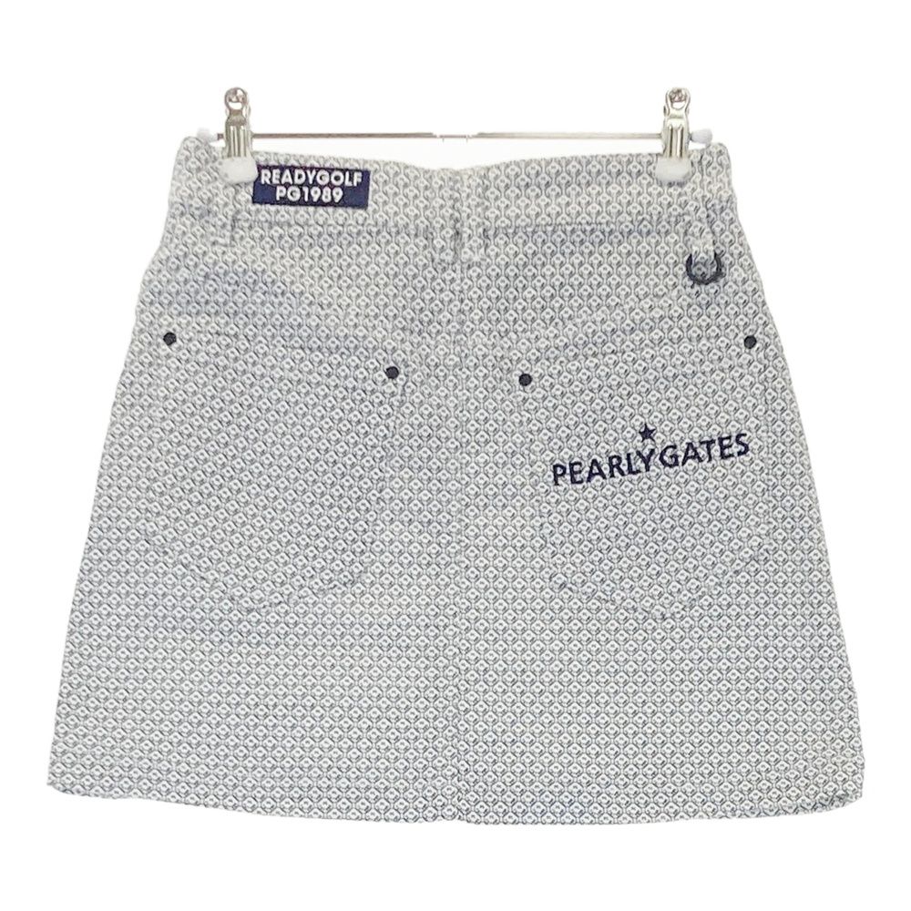 サイズ 00 PEARLY GATES パーリーゲイツ 055-1234114 ストレッチスカート ニコちゃん 総柄 ホワイト系 ゴルフウェア レディース ストスト