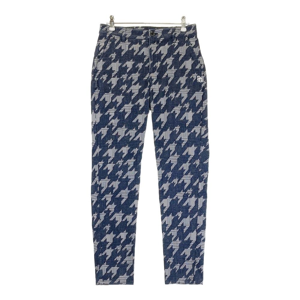 サイズ 0 PEARLY GATES パーリーゲイツ ロングパンツ 千鳥総柄 ネイビー系 240101555482 ゴルフウェア レディース ストスト