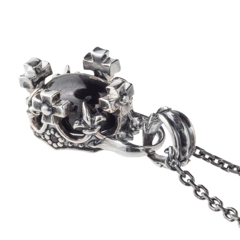 オーバルクラウンペンダントブラックスター