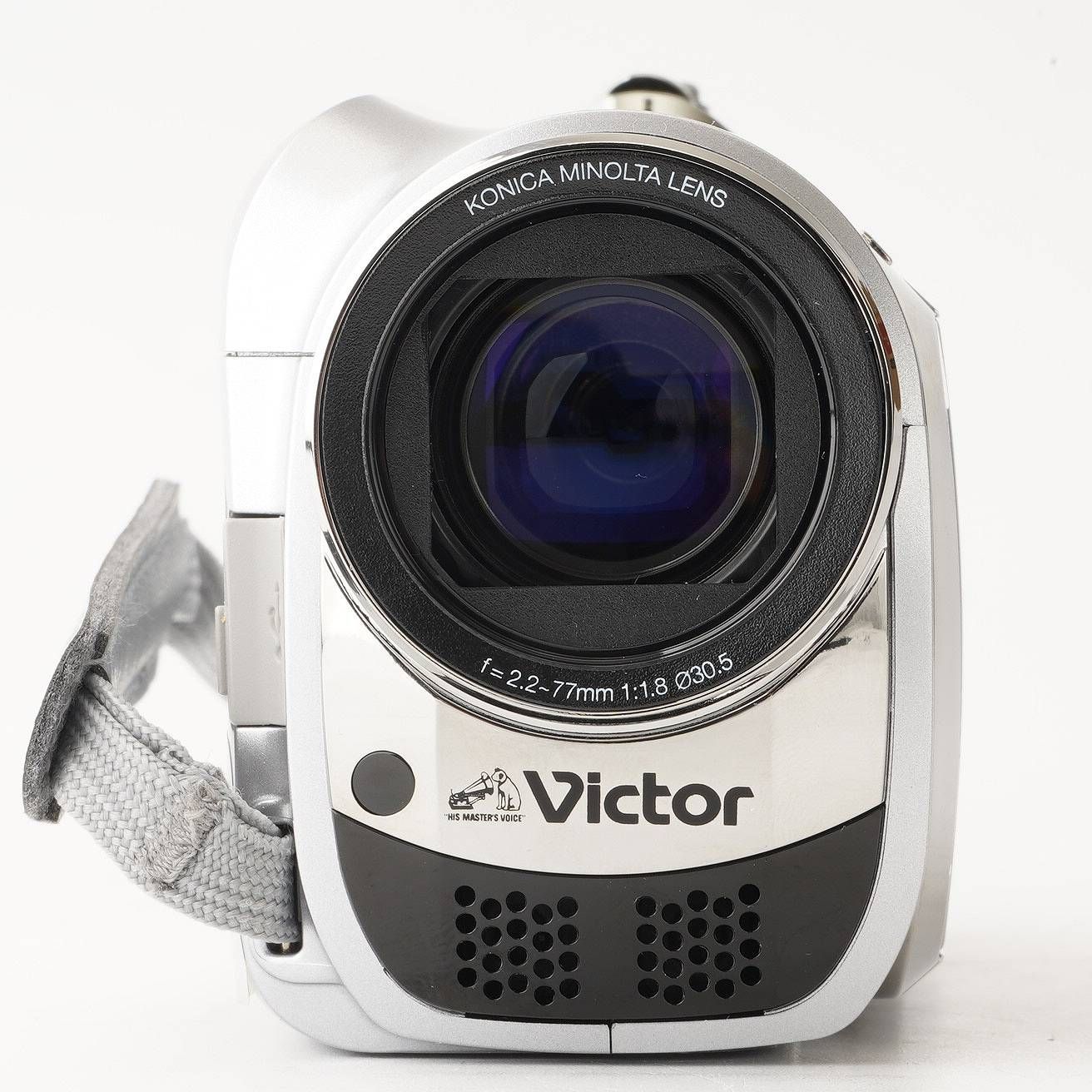 超美品　Victor Everio HDD ビデオカメラ ４０倍ズーム Victor Everio GZ-MG36 ハードディスクムービー プレシャスシルバー