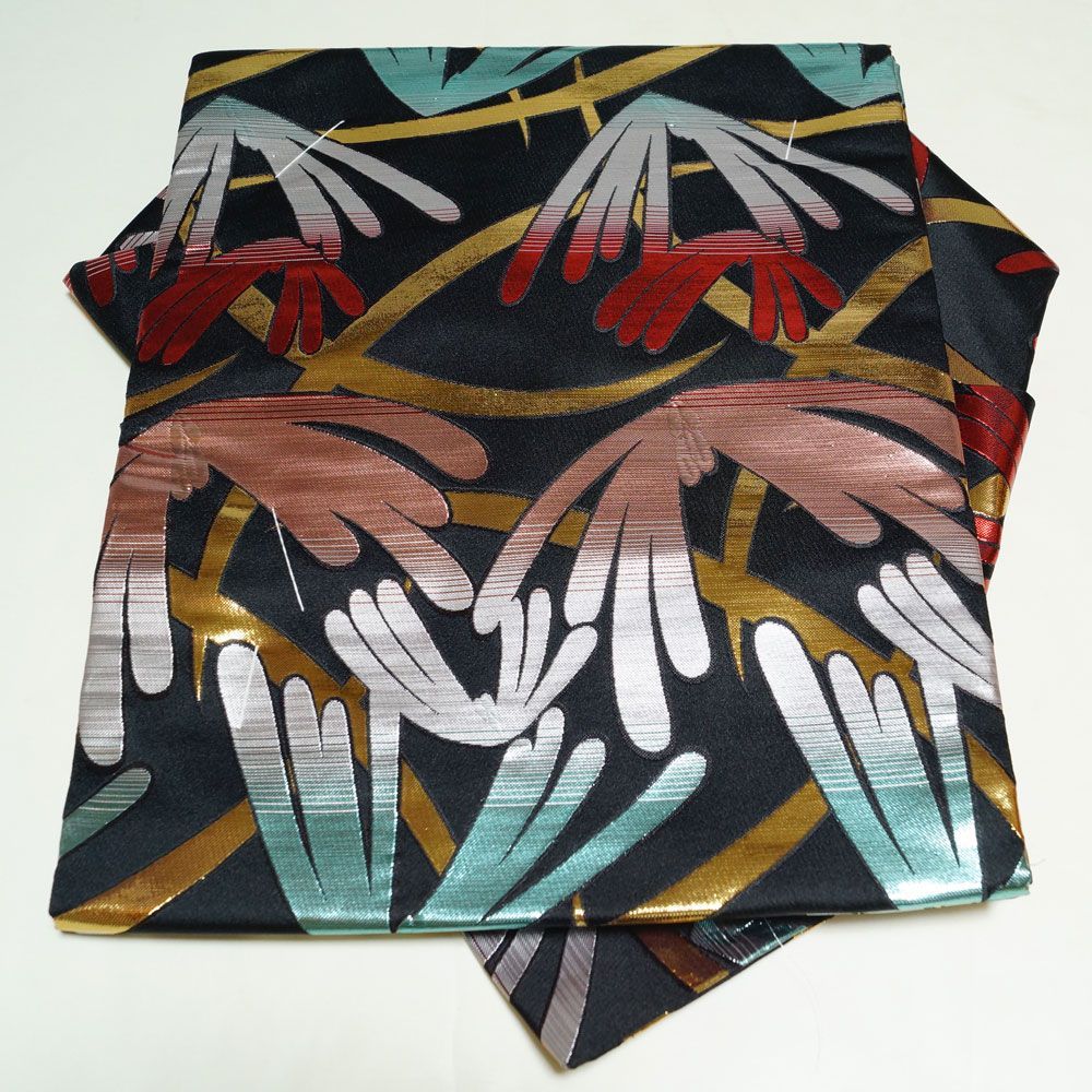 金襴後見帯 踊り用 後見帯 金襴 横菊 芝草 後見結び帯 二部式 作り帯 踊り帯 踊り 帯 着物 踊り着物 リサイクル着物 舞踊 踊り用帯 衣裳 日本舞踊 新舞踊 演劇 舞台 衣装 ステージ カラオケ 踊り子