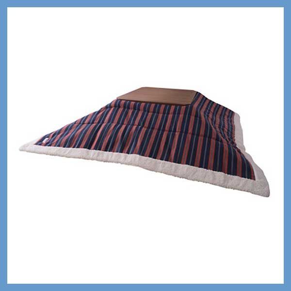 こたつ布団 正方形 薄掛け ストライプ W 190×D 190 cm No.159