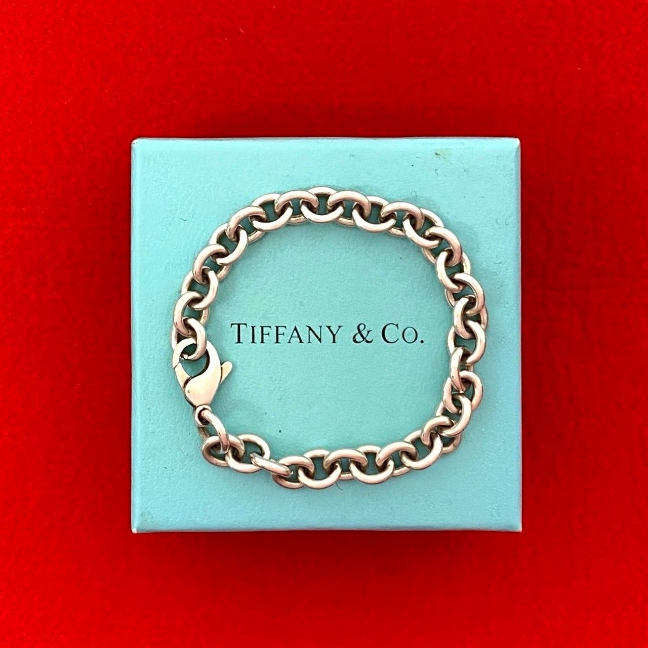 TIFFANY-Co. ティファニー ドーナツ リンク シルバー925 ブレスレット チェーン バングル シルバー 17487