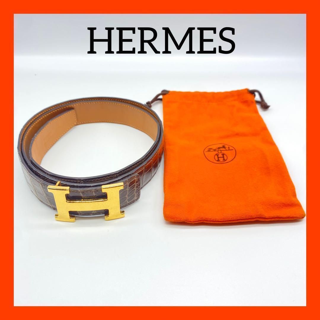 エルメス コンスタンス Hベルト クロコポロサス - メルカリ