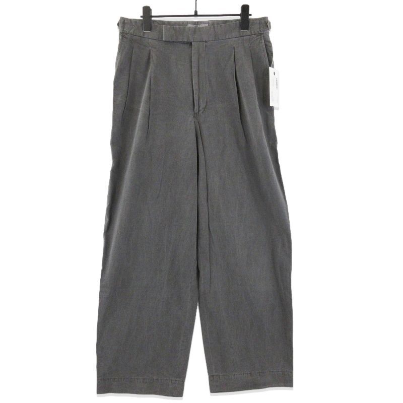 marka マーカ ダブルプリーテッド トラウザー M25E16PT02C サイドアジャスト ピグメントブラック 1 71014095