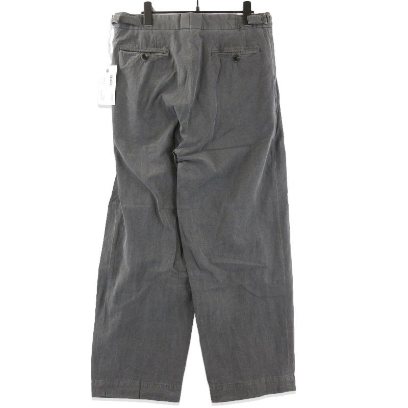 marka マーカ ダブルプリーテッド トラウザー M25E16PT02C サイドアジャスト 製品染め ピグメントブラック 2 71014096