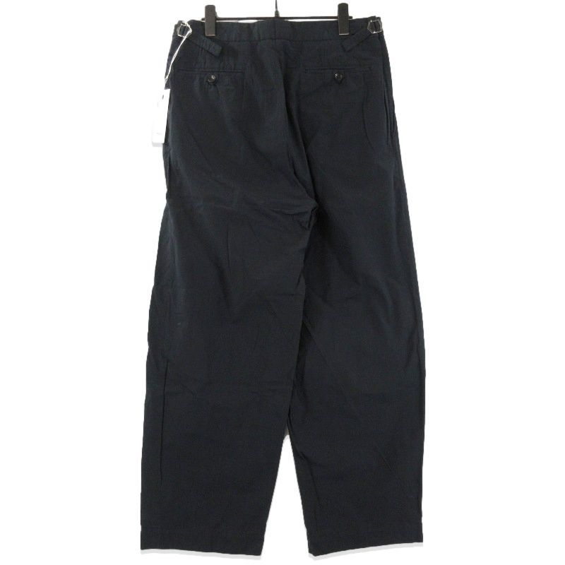marka マーカ ダブルプリーテッド トラウザー M25E16PT02C サイドアジャスト 製品染め コットン ブラック 黒 3 71014097