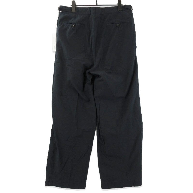 marka マーカ ダブルプリーテッド トラウザー M25E16PT02C サイドアジャスト 製品染め コットン ブラック 黒 2 71014098
