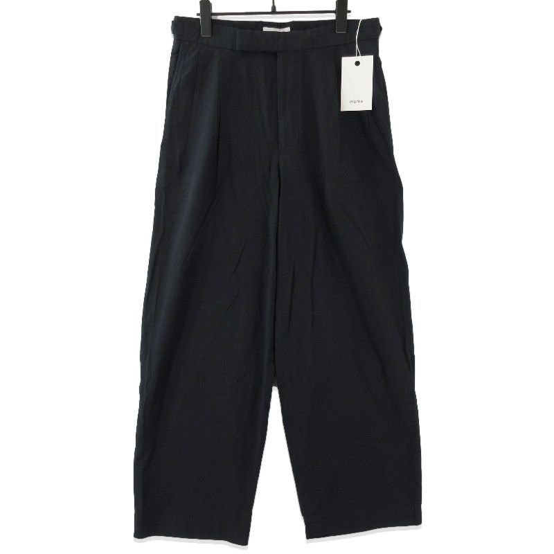 marka マーカ ダブルプリーテッド トラウザー M25E16PT02C サイドアジャスト ブラック 黒 1 71014099