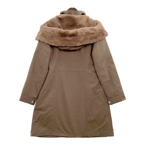 BLUE LABEL CRESTBRIDGE ブルーレーベル クレストブリッジ モッズコート 55A39-862-76 レディース サイズ38 ブラウン アウター DL17233