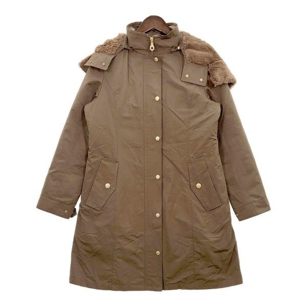 BLUE LABEL CRESTBRIDGE ブルーレーベル クレストブリッジ モッズコート 55A39-862-76 レディース サイズ38 ブラウン アウター DL17233