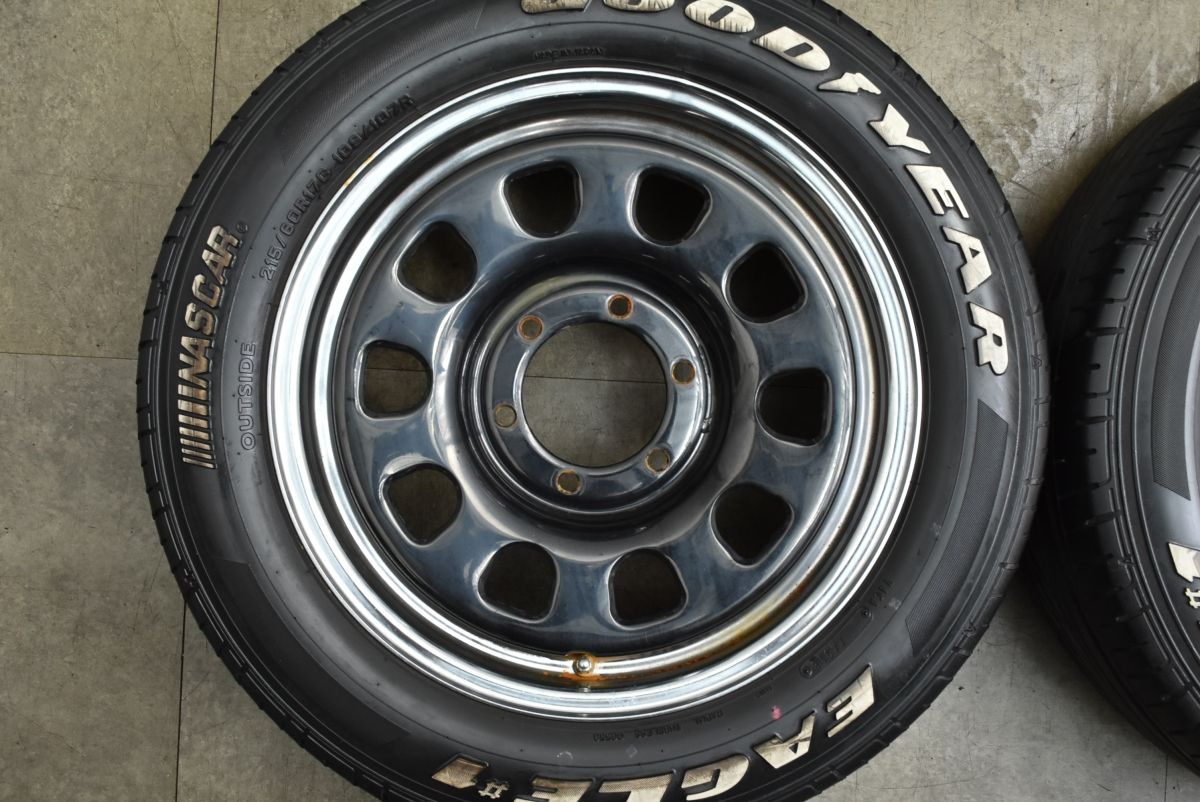 品 ロードスター デイトナRS 17 in 6 5 J 38 PCD 139 7 イーグル 1 NASCAR 215 60 R ハイエース レジアス クローム ブラックディスク