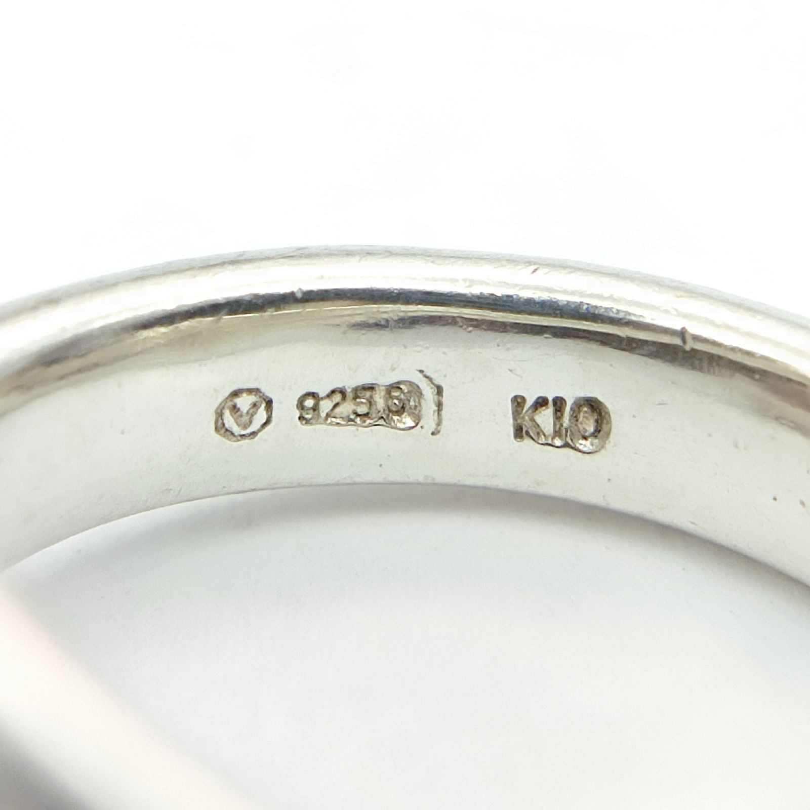 美品】ヴァンドーム青山 V刻印 コンビリング K10×シルバー925 SILVER