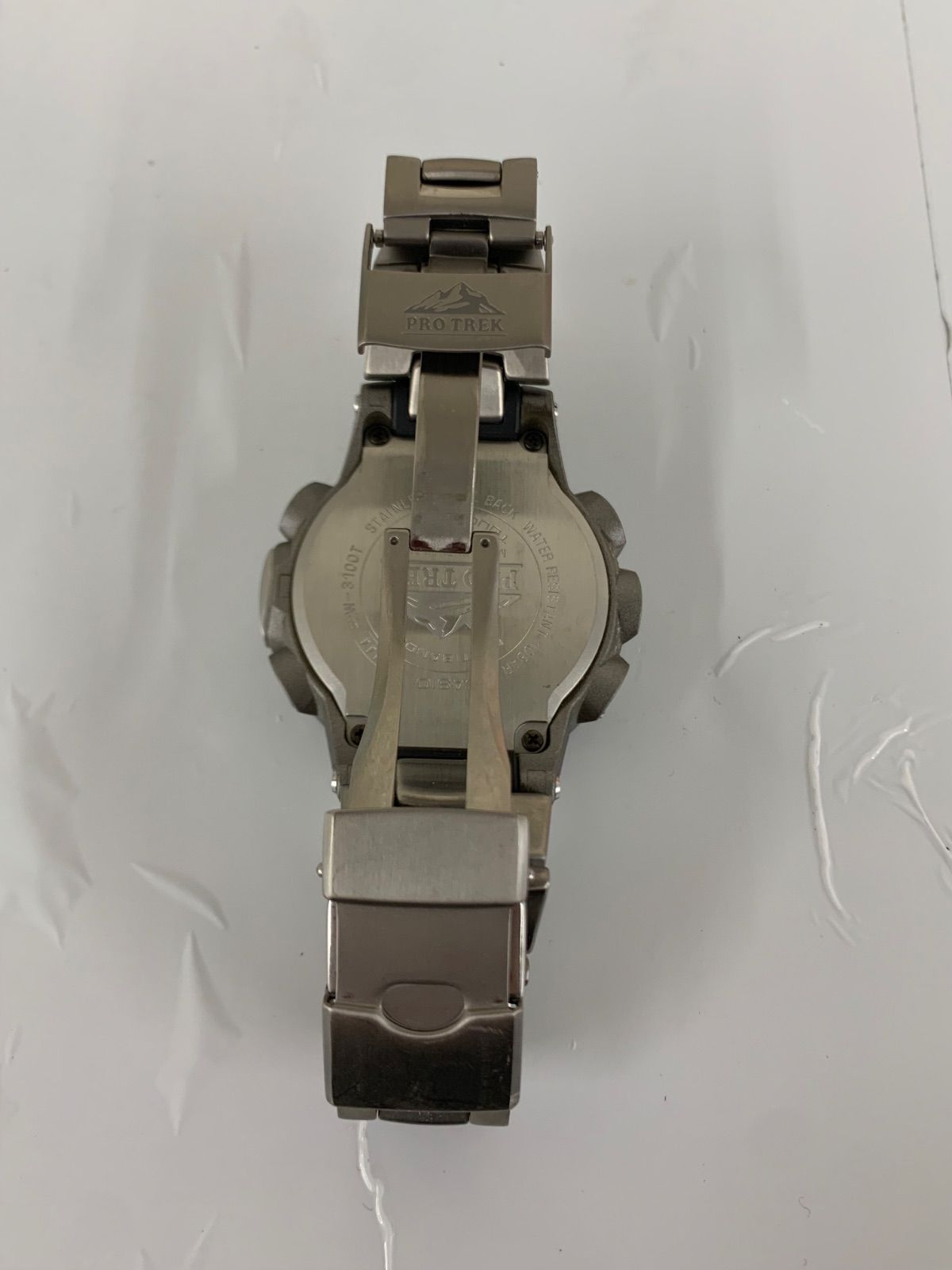 ○2【稼動品】PROTREK PRW-3100T 電波ソーラー 軽量チタンバンド 