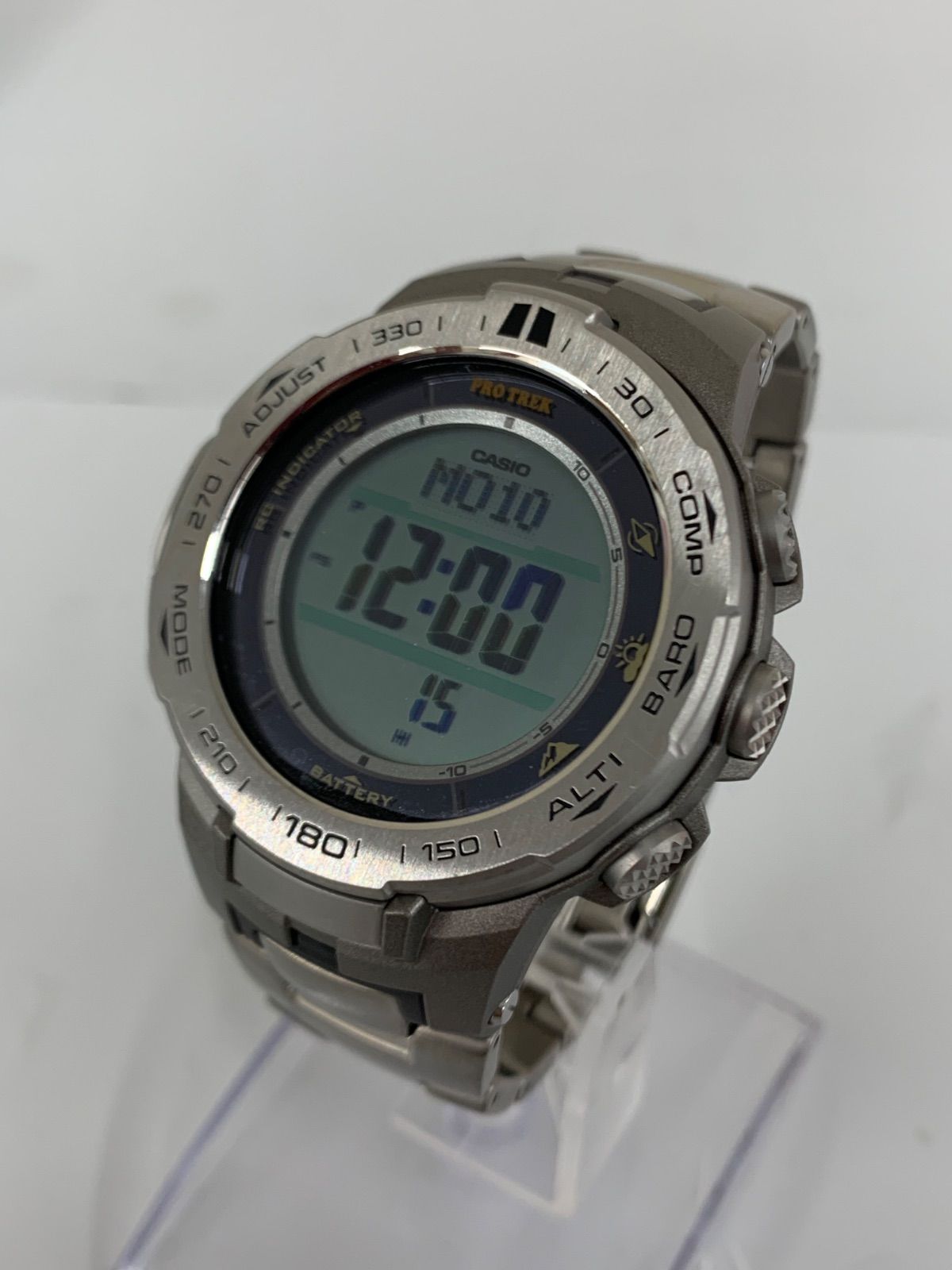 極美品 PROTREK PRW-3100T 電波ソーラー メタルバンド シルバー 極美品 PROTREK PRW-3100T 電波ソーラー メタルバンド シルバー Casio