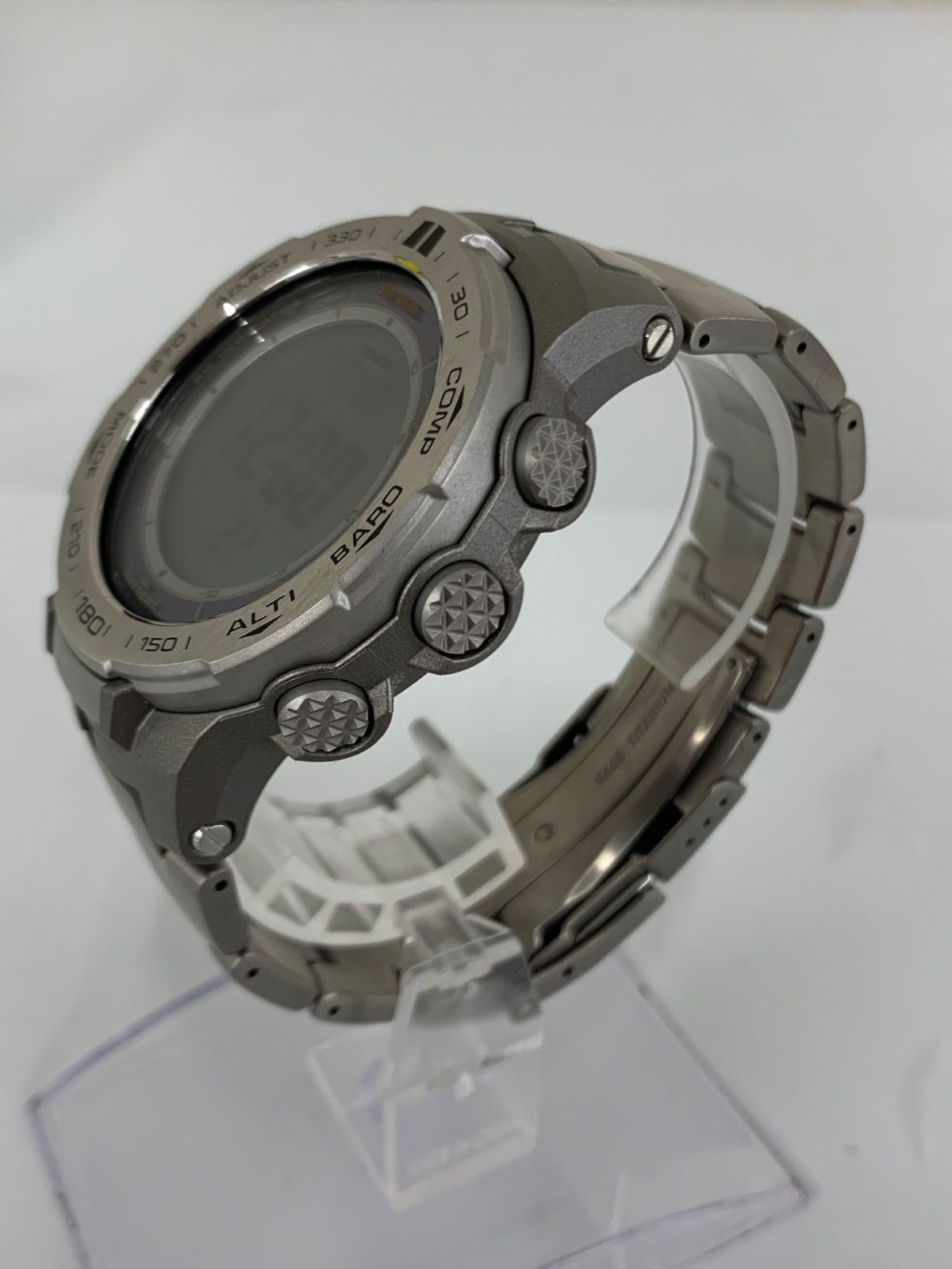 ○2【稼動品】PROTREK PRW-3100T 電波ソーラー 軽量チタンバンド