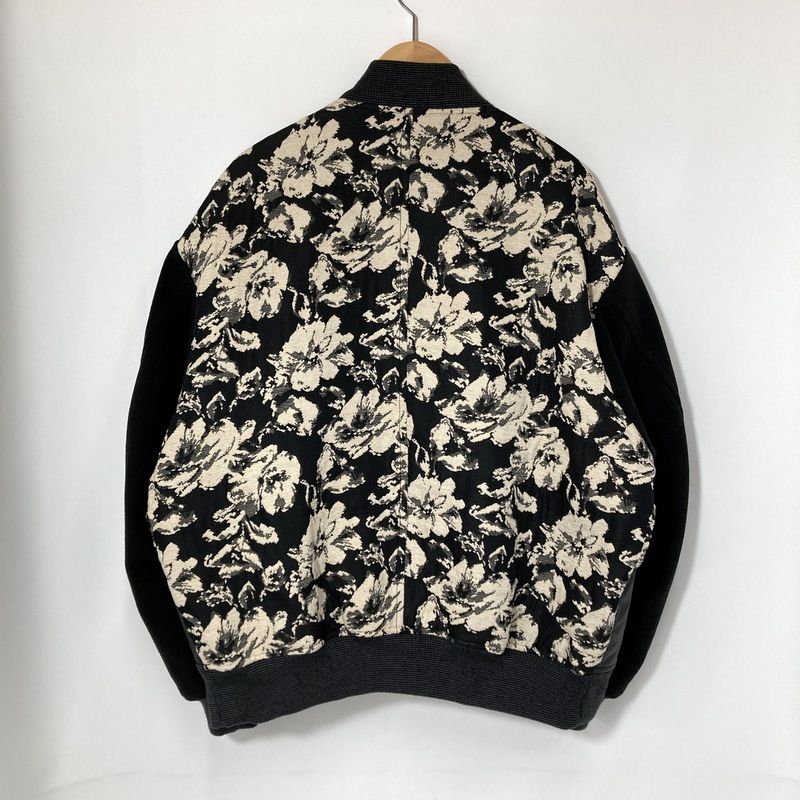 TAUPE トープ スタジャン スタジアムジャケット ジャガード TPM24302005 花柄 古着 サイズ03 Lサイズ相当 ブラック系 アウター A15238