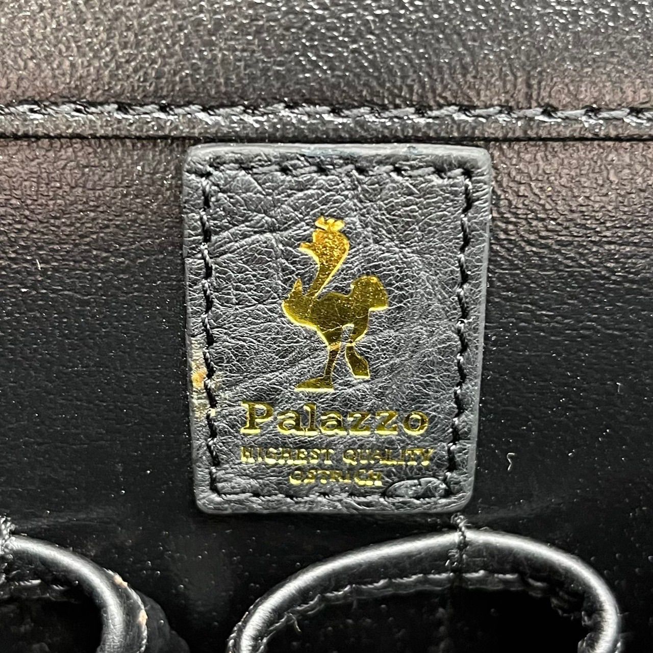 ✨良品✨ オーストリッチ 本革 エキゾチックレザー ハンドバッグ