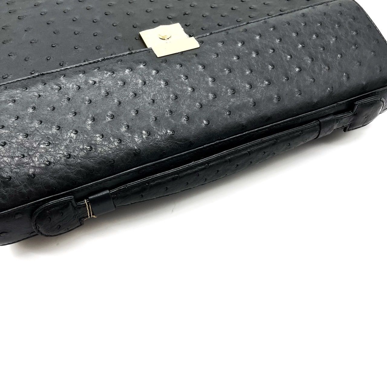 ✨良品✨ オーストリッチ 本革 エキゾチックレザー ハンドバッグ