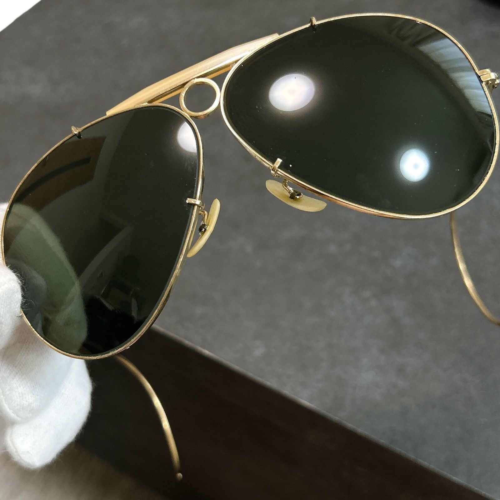 ☆激レア 70s 初期☆ B&L RAYBAN USA Shooter レイバン シューター 金