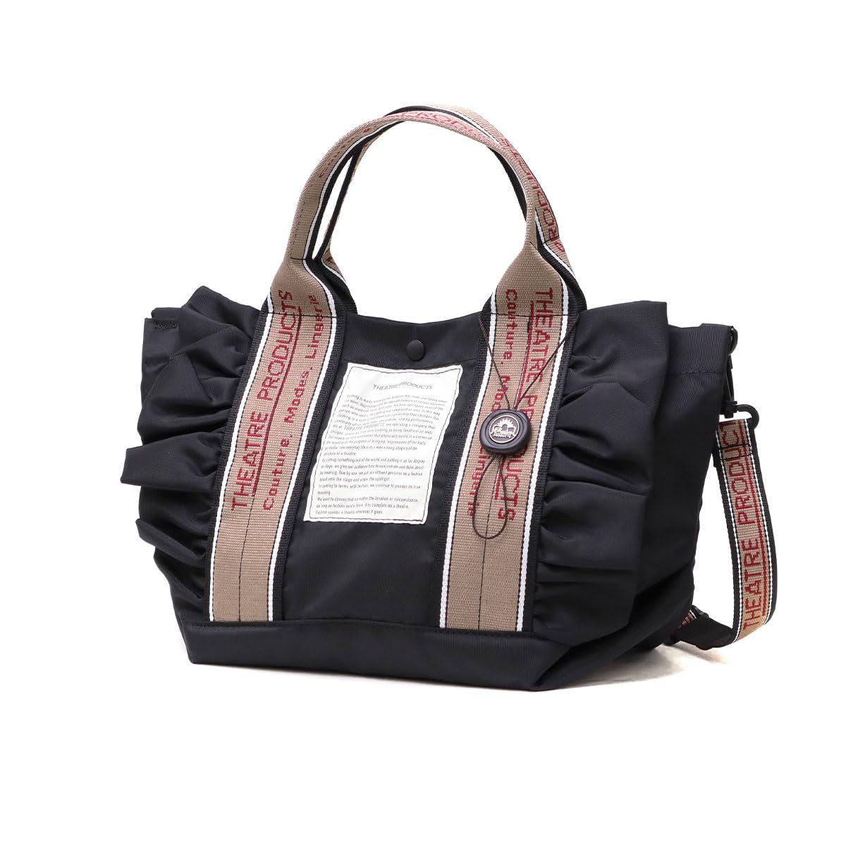 [シアタープロダクツ] 2WAY FRILL TOTE “THAMES”-M- CL231034 Black