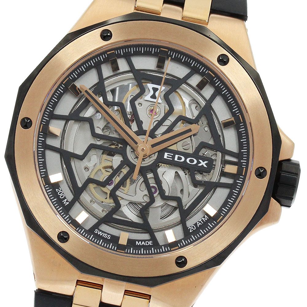 エドックス EDOX 85303 デルフィン メカノ 自動巻き メンズ美品保証書