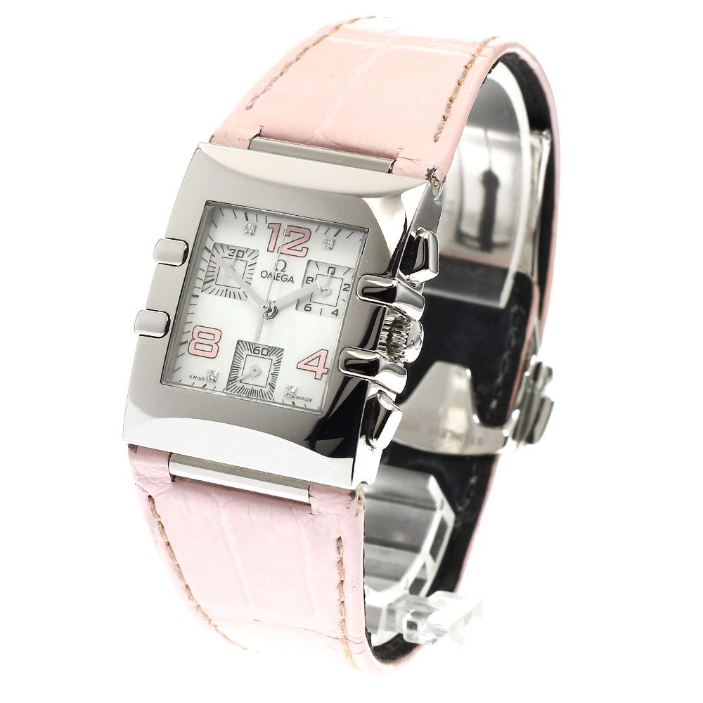 オメガ OMEGA 1841.70.34 コンステレーション カレ クアドラ 4 Pダイヤ ホワイトシェルダイアル クォーツ レディース _917670