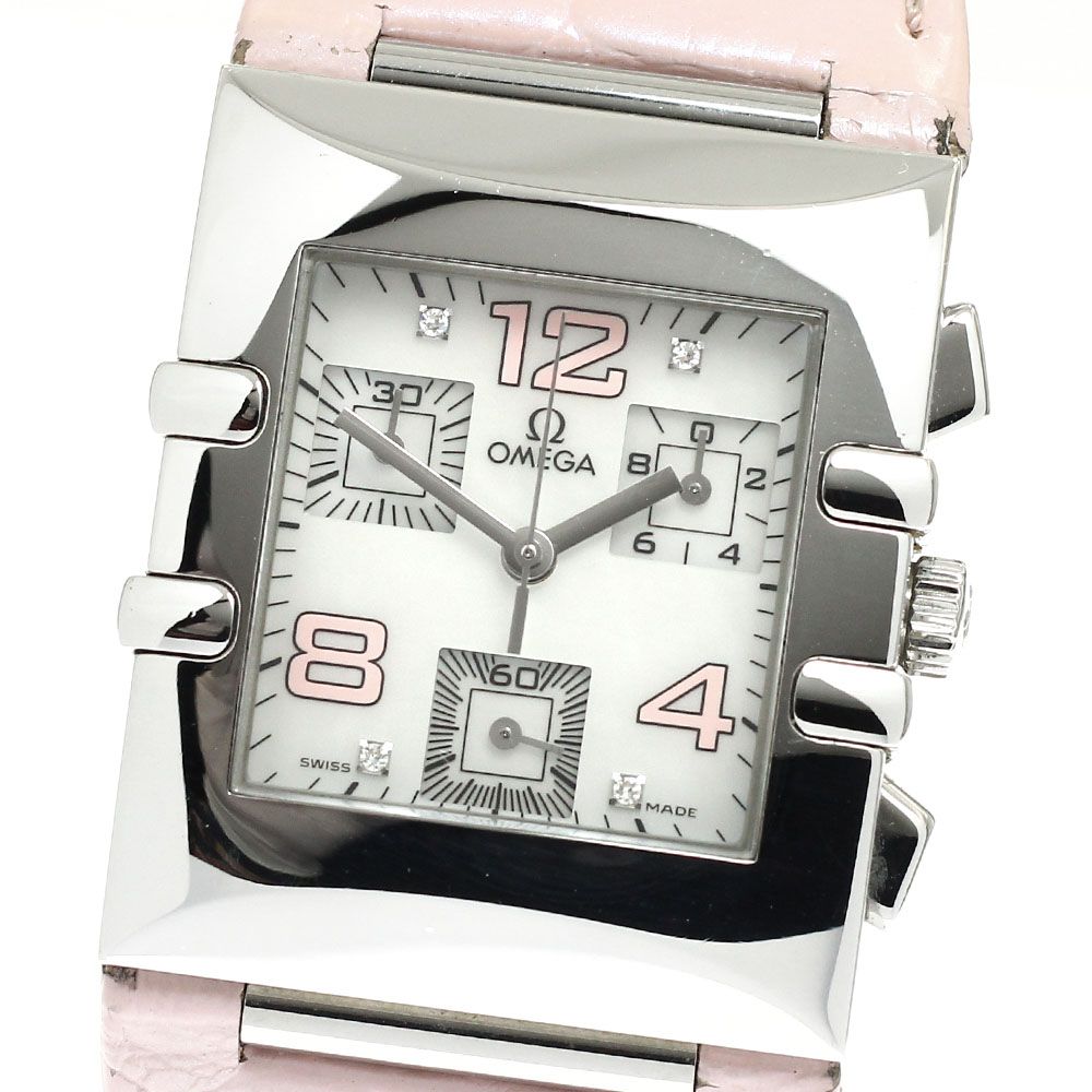 オメガ OMEGA 1841.70.34 コンステレーション カレ クアドラ 4Pダイヤ ホワイトシェルダイアル クォーツ レディース _917670