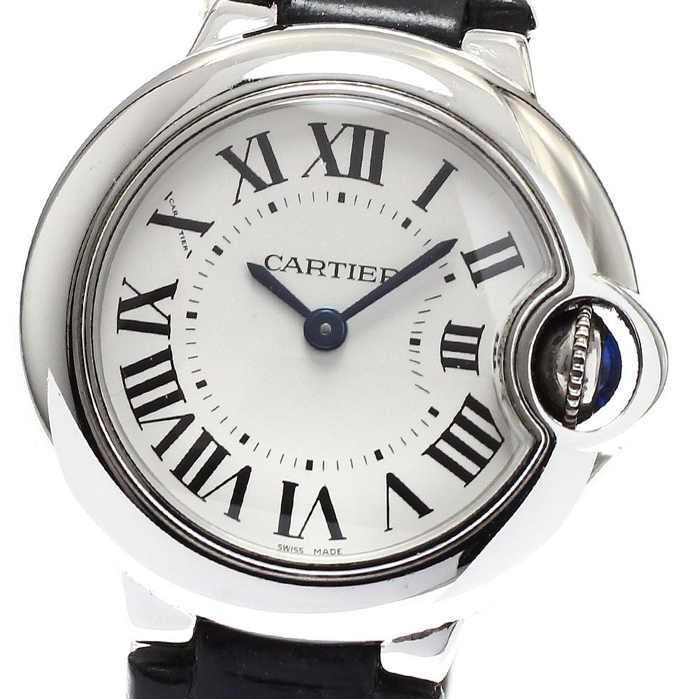 カルティエ CARTIER W69018Z4 バロンブルー SM クォーツ レディース_917689