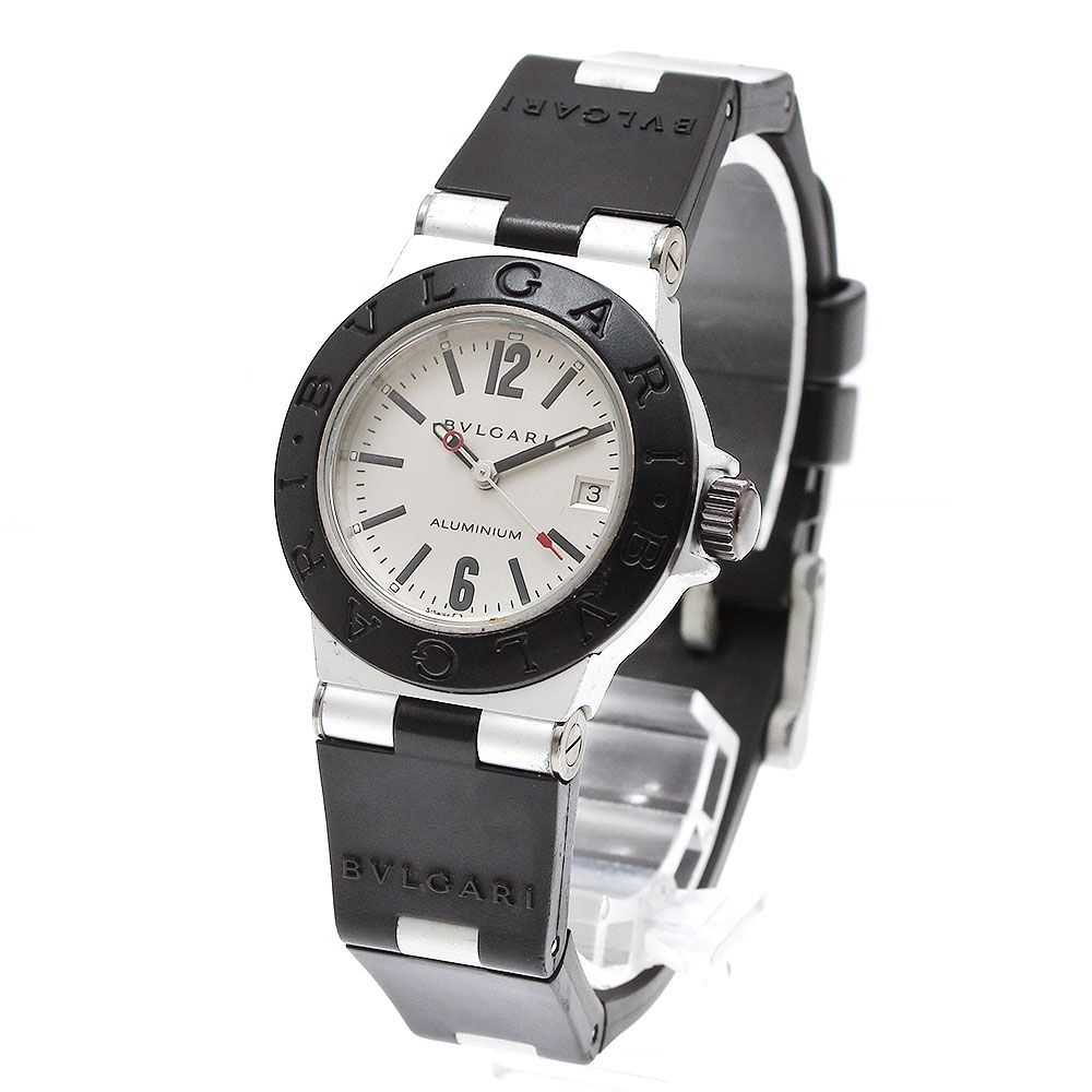 ブルガリ BVLGARI AL 29 TA アルミニウム デイト クォーツ レディース_918623
