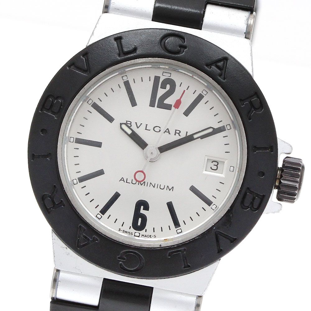 ブルガリ BVLGARI AL29TA アルミニウム デイト クォーツ レディース_918623