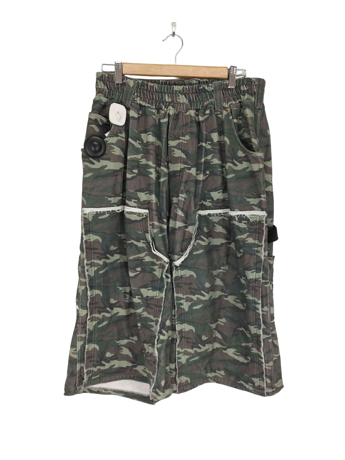 ユーズドフルギ 古着 BONKNOW Double Knee Tactical Sweat Shorts CAMO メンズ JPN L
