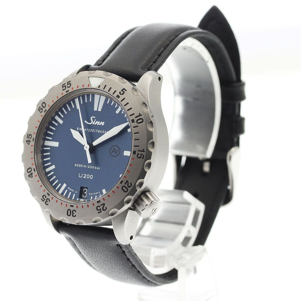  ジン Sinn 1012 U200 ダイバーズウォッチ デイト 自動巻き メンズ _918927 フォーマル対応 自動巻き時計 腕時計(アナログ)