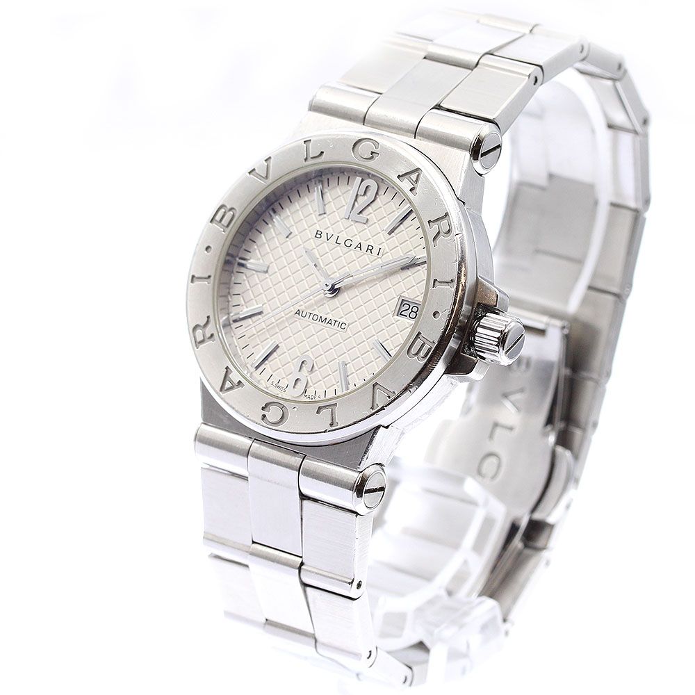創造 ブルガリ BVLGARI DG35S ディアゴノ デイト 自動巻き メンズ内箱 保証書付き_910559