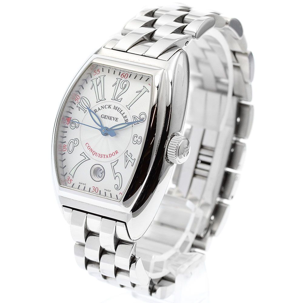  フランクミュラー FRANCK MULLER 8005HSC コンキスタドール デイト 自動巻き メンズ箱 保証書付き_918726 ベージュ系 自動巻き時計 腕時計(アナログ)