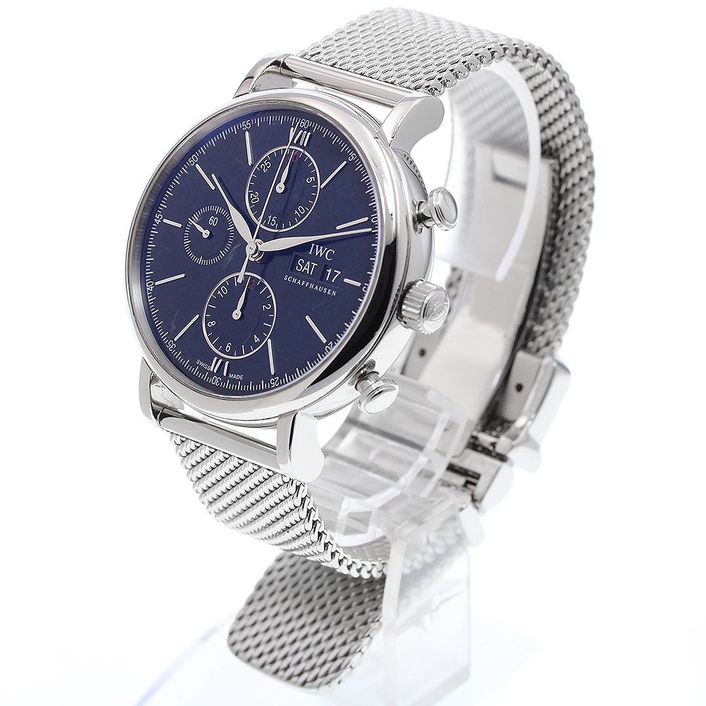 IWC IWC SCHAFFHAUSEN IW391010 ポートフィノ クロノグラフ デイデイト 自動巻き メンズ_916466
