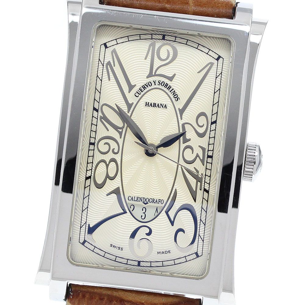 クエルボ イ ソブリノス CUERVO Y SOBRINOS A1012 ハバナ プロミネンテ デイト 自動巻き メンズ_918938