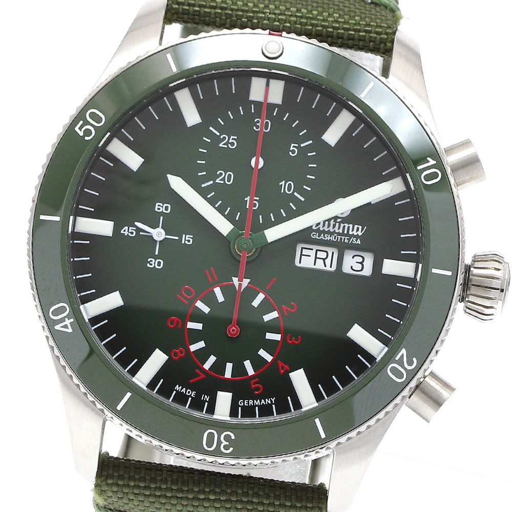 チュチマ TUTIMA 6406-03 グランド フリーガー エアポート クロノグラフ デイデイト 自動巻き メンズ _918409