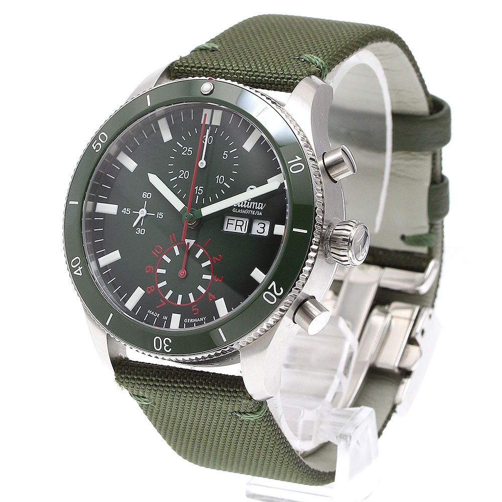 チュチマ TUTIMA 6406-03 グランド フリーガー エアポート クロノグラフ デイデイト 自動巻き メンズ _918409