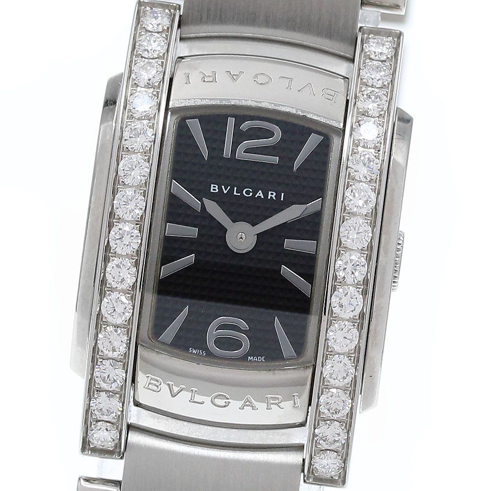ブルガリ BVLGARI AA26S アショーマ サイドダイヤベゼル クォーツ レディース_918973