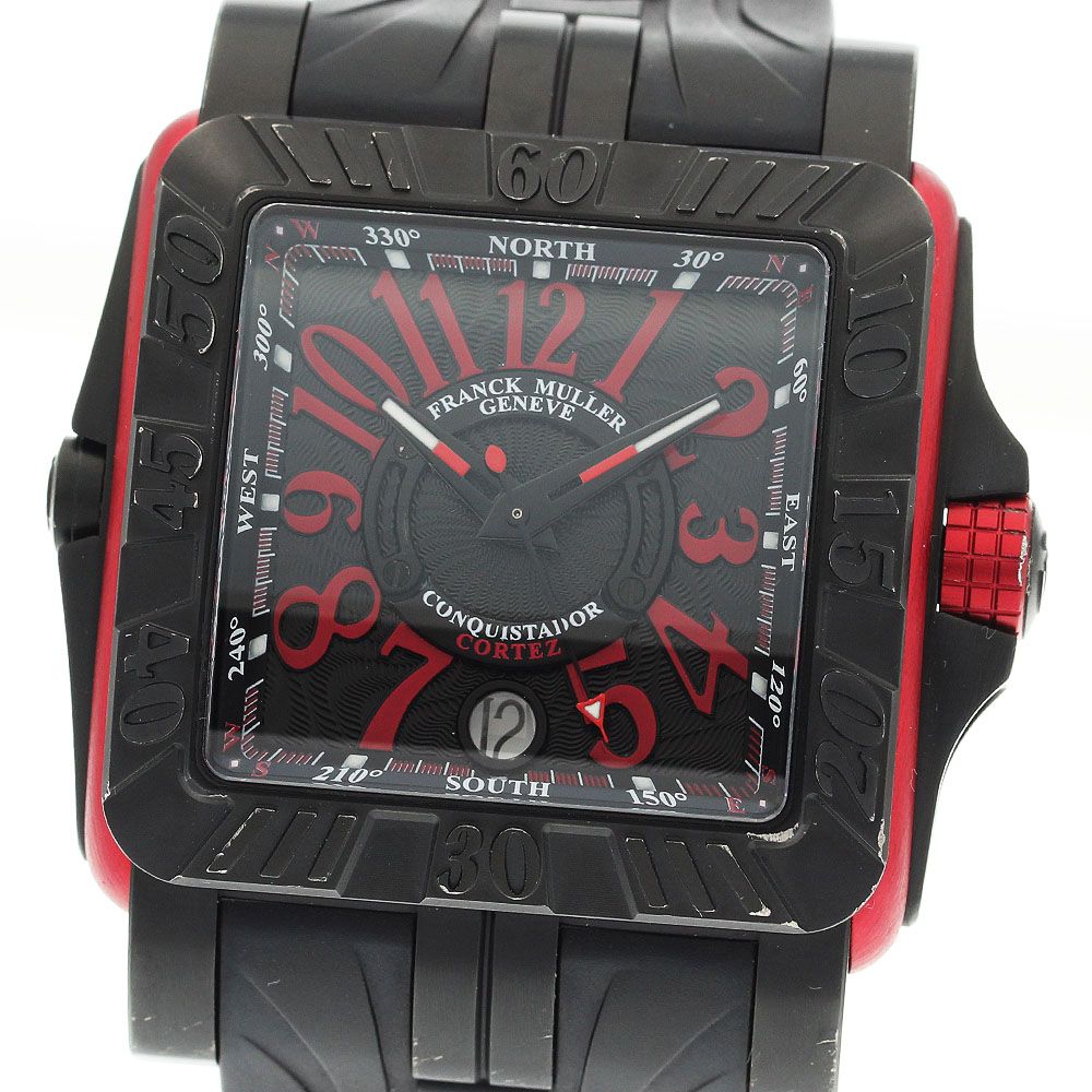 フランクミュラー FRANCK MULLER 10800SCDTGPG コンキスタドール コルテス グランプリ デイト 自動巻き メンズ保証書付き_919153