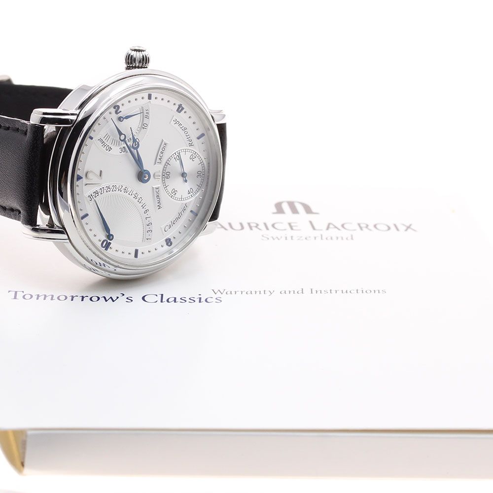 モーリス ラクロア Maurice Lacroix 76840 マスターピース カランドリエ レトログラード 手巻き メンズ_911573
